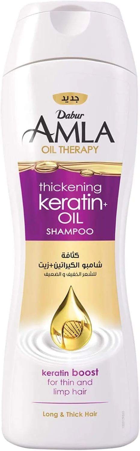 شامپو کراتین ضخیم کننده دابور آملا - 400 میلی لیتر