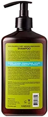 شامپو آرگان و ماکادمیا Kiss Colour & Care برای موهای طبیعی خشک و آسیب دیده (400 میلی لیتر)