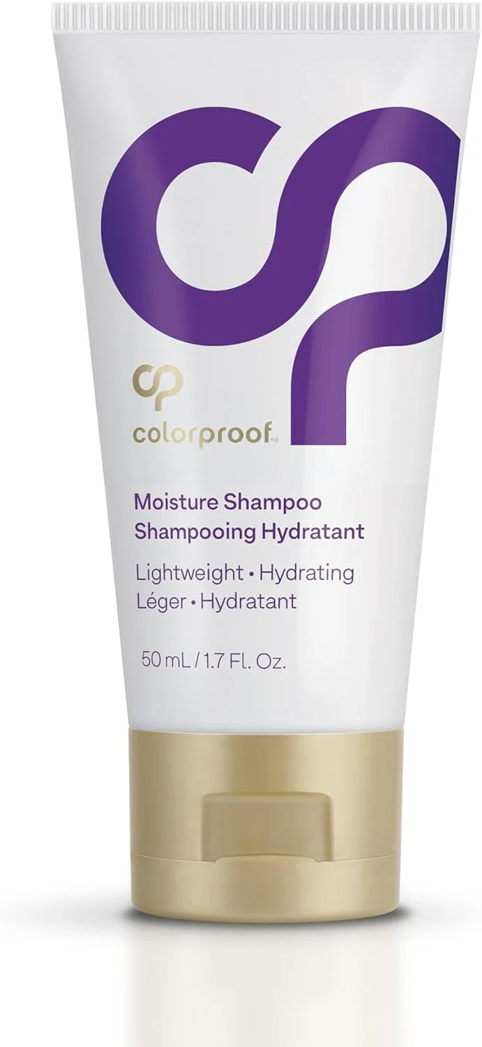 شامپو مرطوب کننده کالرپروف 50 میلی لیتر - مناسب موهای خشک و رنگ شده، آبرسان و ترمیم کننده، بدون سولفات، وگان