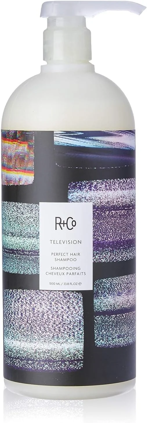 شامپو موی عالی R+Co Television | حجم دهنده + درخشان کننده + صاف کننده برای انواع مو | وگان + بدون تست حیوانی | 1000 میل