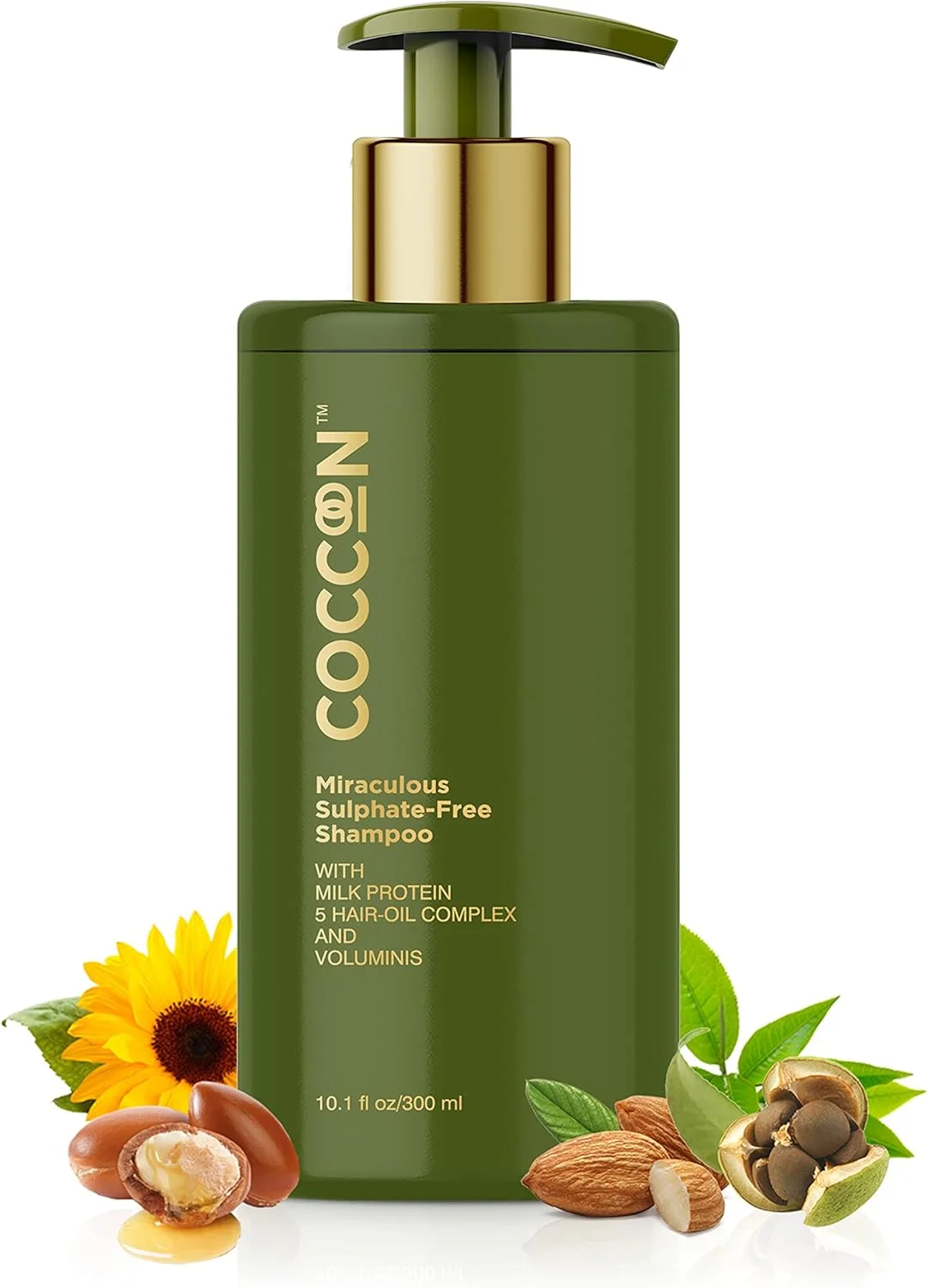شامپو بدون سولفات معجزه آسای کوکون مناسب بانوان و آقایان | مناسب انواع مو | حاوی ترکیبات فعال طبیعی پروتئین شیر و 5 روغن ضروری مو | کاهش ریزش مو و ترمیم موهای آسیب دیده، نرم، ابریشمی و قوی تر | 300 میلی لیتر