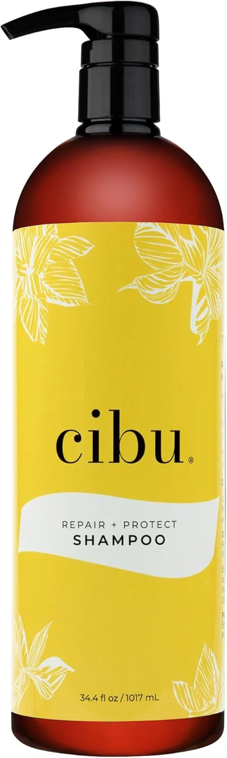 شامپو ترمیم و محافظت کننده مو سیبو 30086، ترمیم کننده موهای آسیب دیده، محافظت از شکستگی مو | ایمن برای موهای رنگ شده | نرم کننده و تقویت کننده | بدون سولفات | ملایم برای استفاده روزانه | رایحه طراوت بخش 1 لیتر