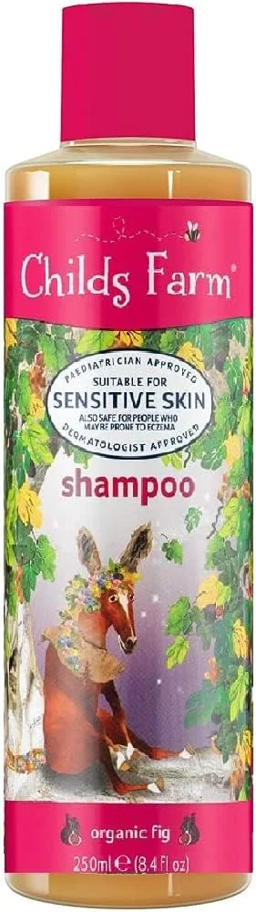 شامپو کودک فارم | انجیر ارگانیک | پوست حساس | مورد تایید متخصص پوست | 250 میلی لیتر (بسته 6 عددی) شفاف