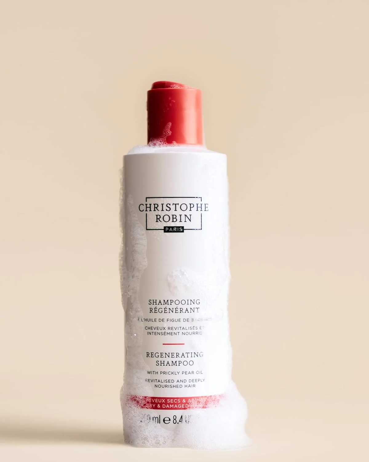 شامپو احیا کننده کریستوف رابین با روغن گلابی خاردار، 250 میلی لیتر