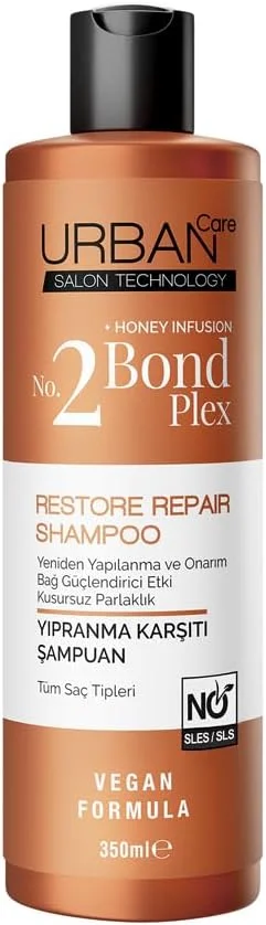 شامپو مراقبت از مو بدون سولفات Urban Care No.2 Bond Plex Anti-Wear حجم 350 میلی لیتر - وگان