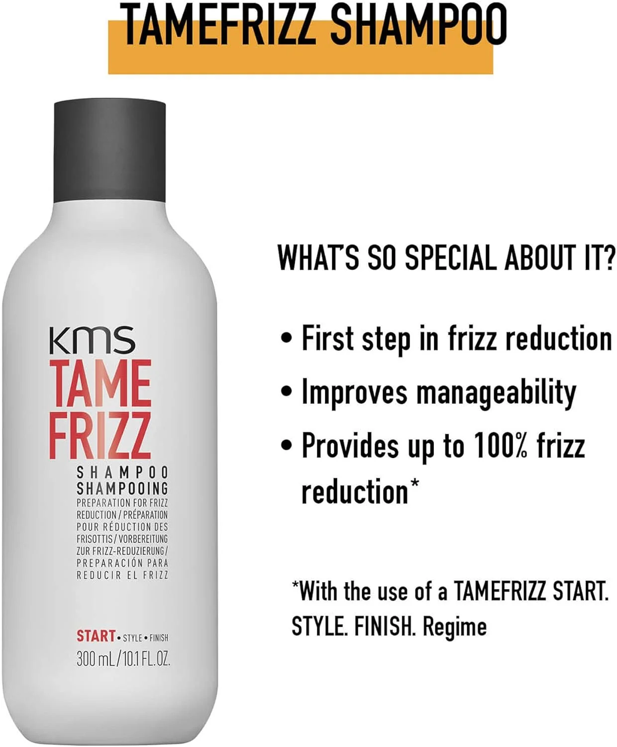 شامپو ضد وز مو KMS California Tame Frizz (آماده سازی برای کاهش وز) 300 میلی لیتر