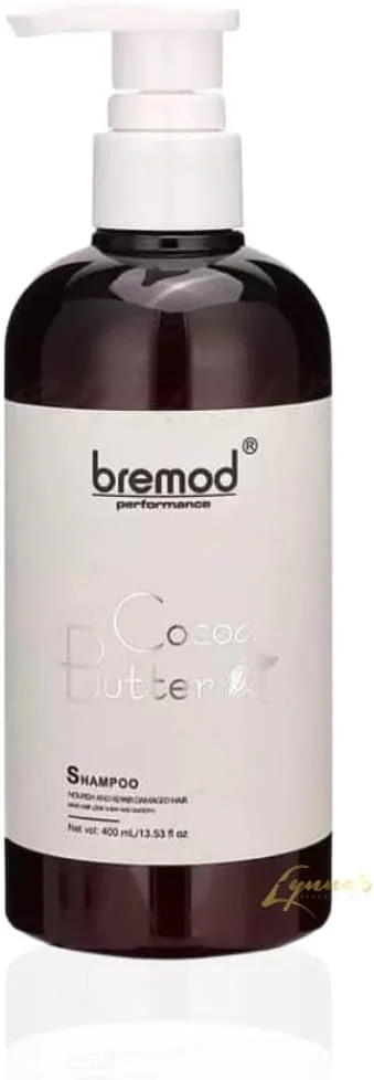 شامپو و نرم کننده کره کاکائو Bremod، تغذیه و ترمیم موهای آسیب دیده 400 میلی لیتر (شامپو)