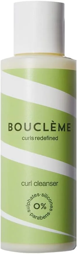 شامپو بدون سولفات Bouclème برای پاک کننده موهای فر 100 میلی لیتر | شامپو برای موهای خشک و آسیب دیده حاوی روغن نارگیل و آرگان