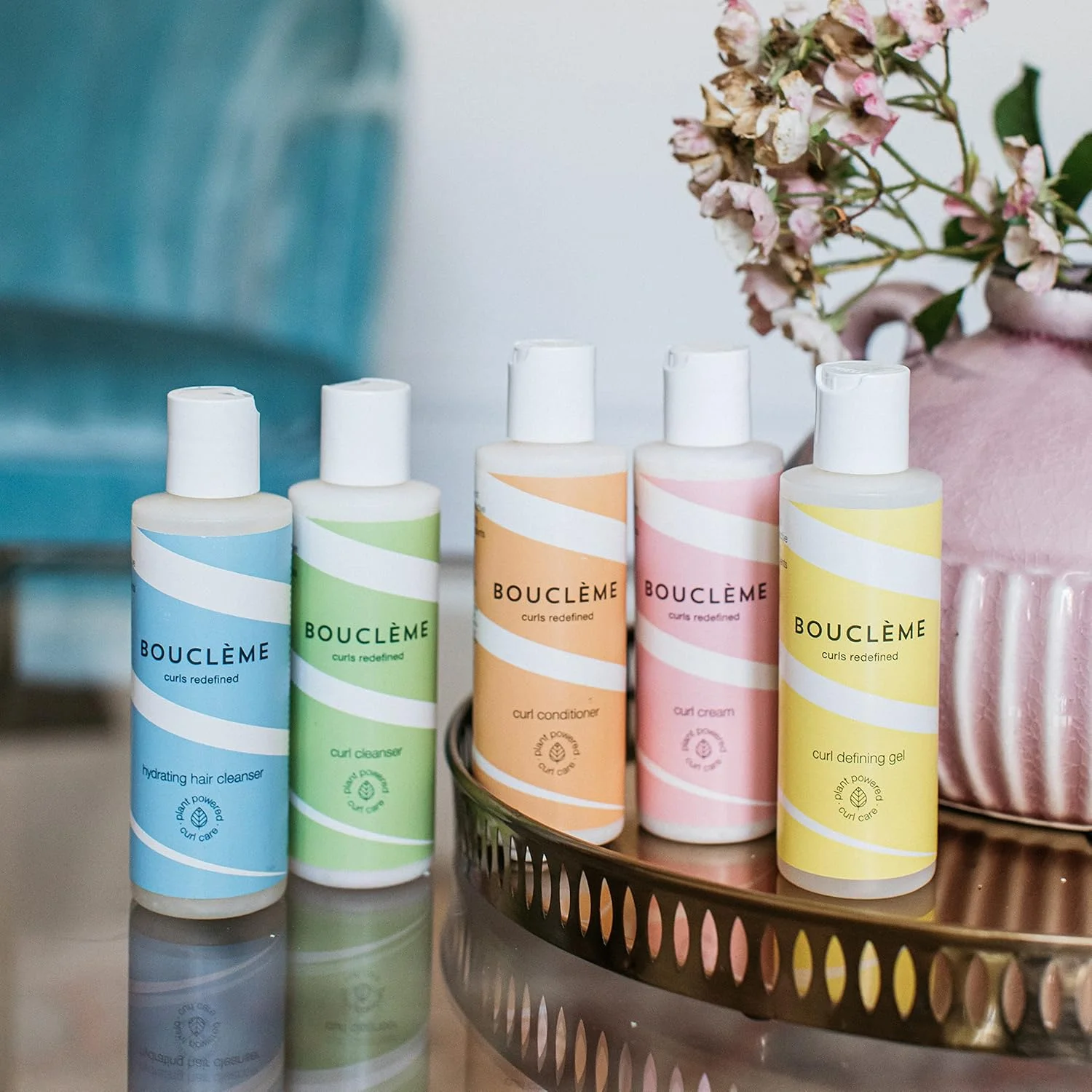 شامپو بدون سولفات Bouclème برای پاک کننده موهای فر 100 میلی لیتر | شامپو برای موهای خشک و آسیب دیده حاوی روغن نارگیل و آرگان