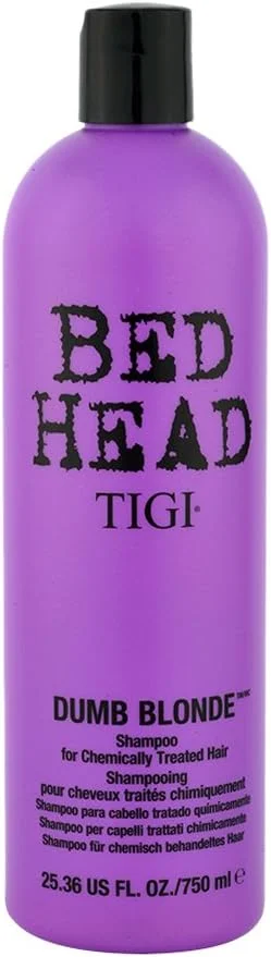 شامپو موهای بلوند Tigi Bed Head Dumb Blonde (مخصوص موهای تحت درمان شیمیایی) 750 میلی لیتر