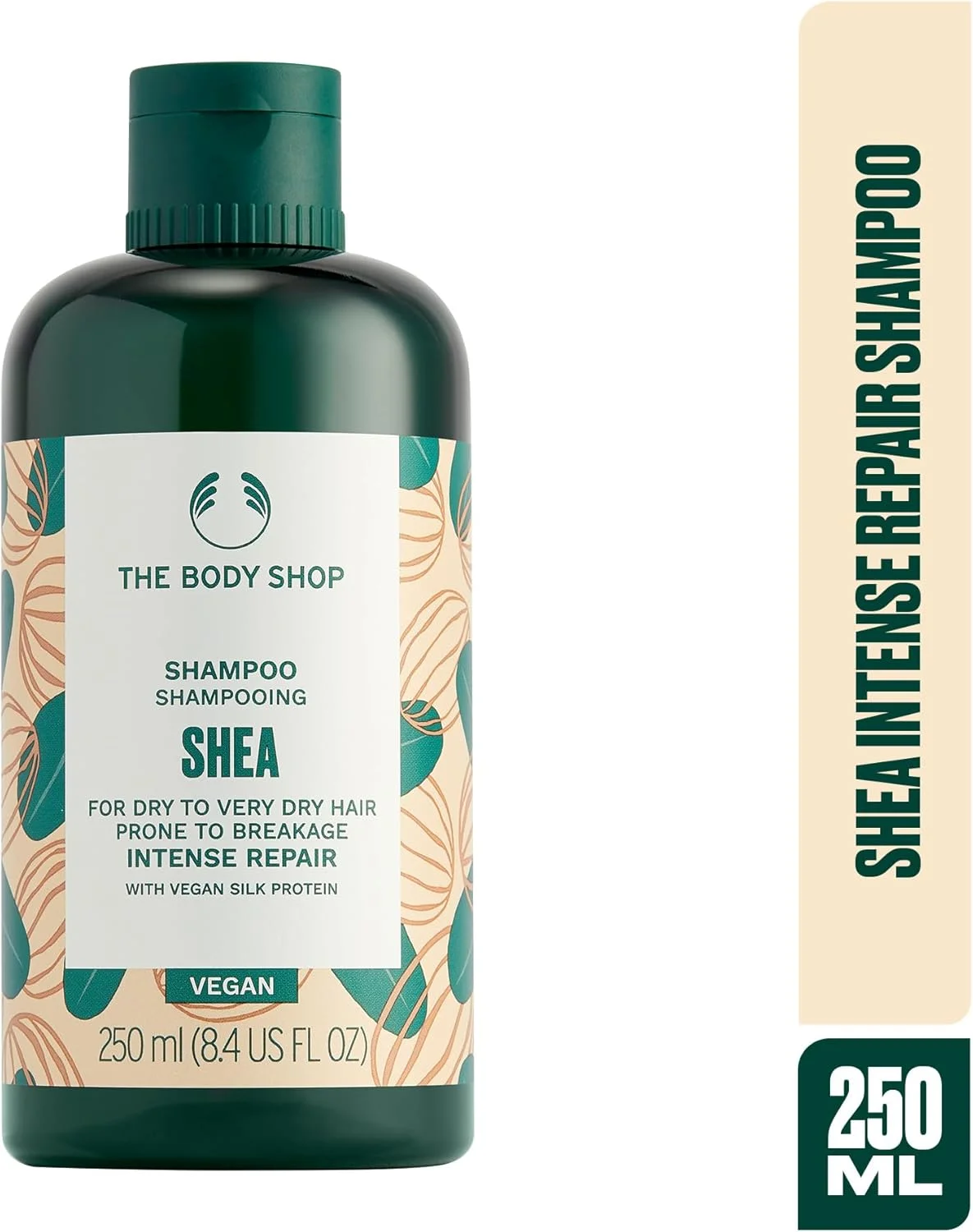 شامپو شی باتر ترمیم کننده غنی بادی شاپ 250 میلی لیتر - ایده آل برای موهای خشک و مستعد آسیب