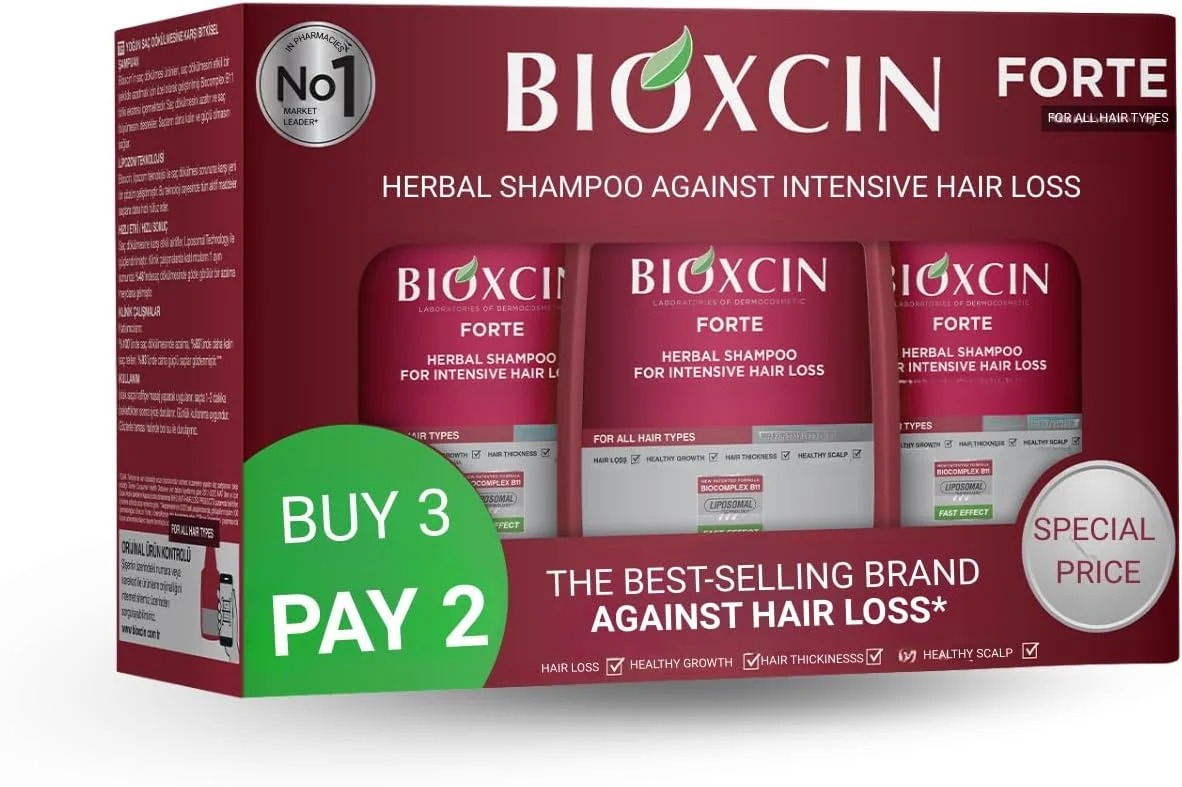 شامپو ضد ریزش مو BIOXCIN Forte - 3 عدد در 1 جعبه
