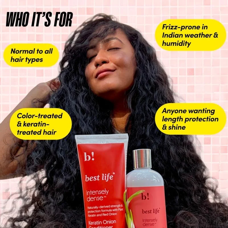 شامپو و نرم کننده مو پیاز کراتینه بست لایف مناسب آقایان و بانوان 300 میلی لیتر (بسته ترکیبی)