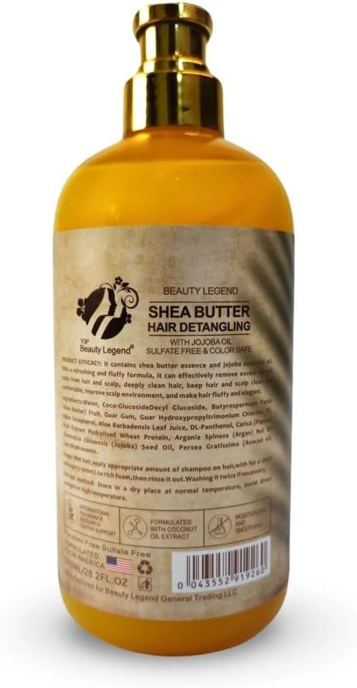 شامپو کره ای خام Beauty Legend برای موهای ضخیم و پرپشت حاوی بیوتین و کلاژن - ایده آل برای موهای آسیب دیده یا در حال تغییر - فرمول آبرسان - 800 میلی لیتر