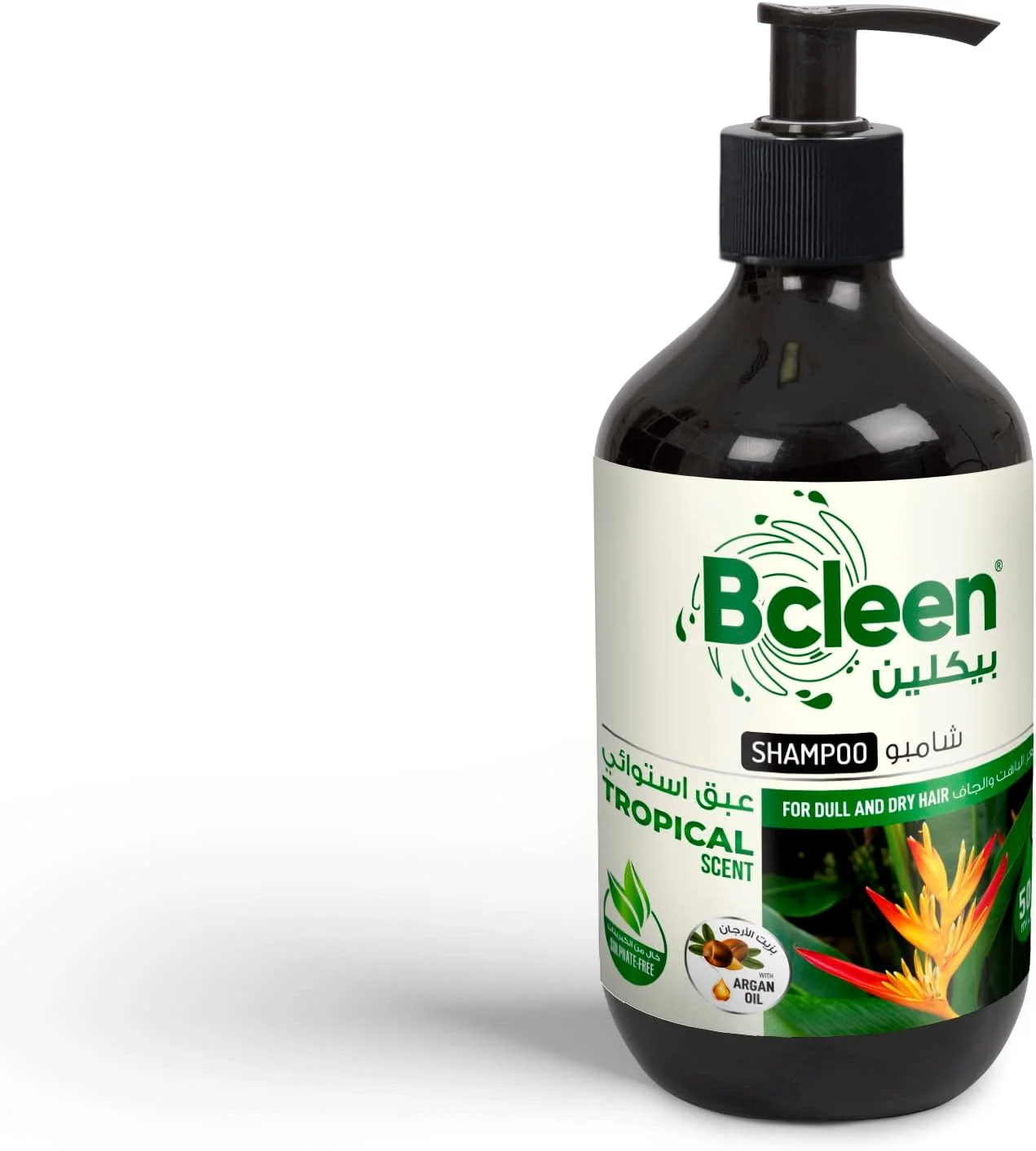 شامپو مو بی کلین - رایحه استوایی مناسب موهای خشک، مراقبت روزانه، مراقبت مغذی برای نرمی بیشتر تا 100 درصد، 500 میلی لیتر