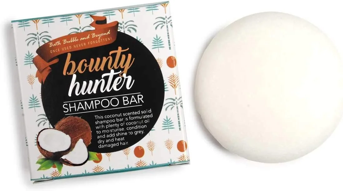 شامپو بار نارگیل سفید Bath Bubble & Beyond Bounty Hunter مناسب موهای خشک و آسیب دیده، بسته بندی هدیه 50 گرمی