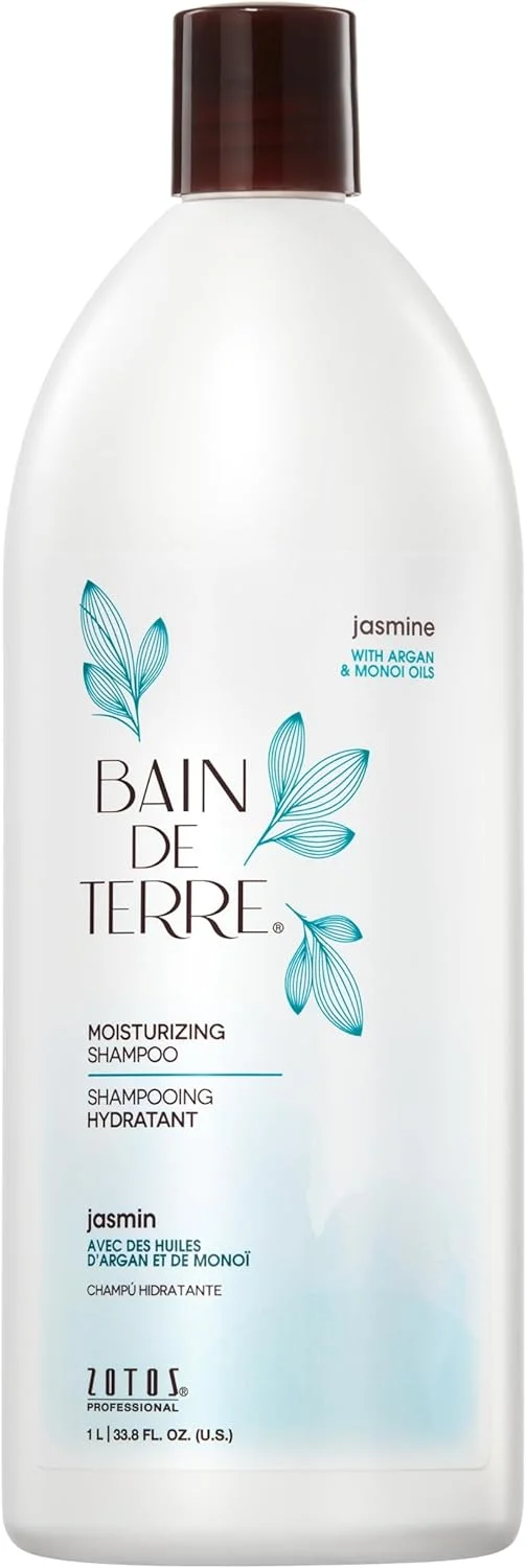 شامپو مرطوب کننده یاس Bain de Terre، مناسب برای بانوان و آقایان - شامپو 1000 میلی لیتری