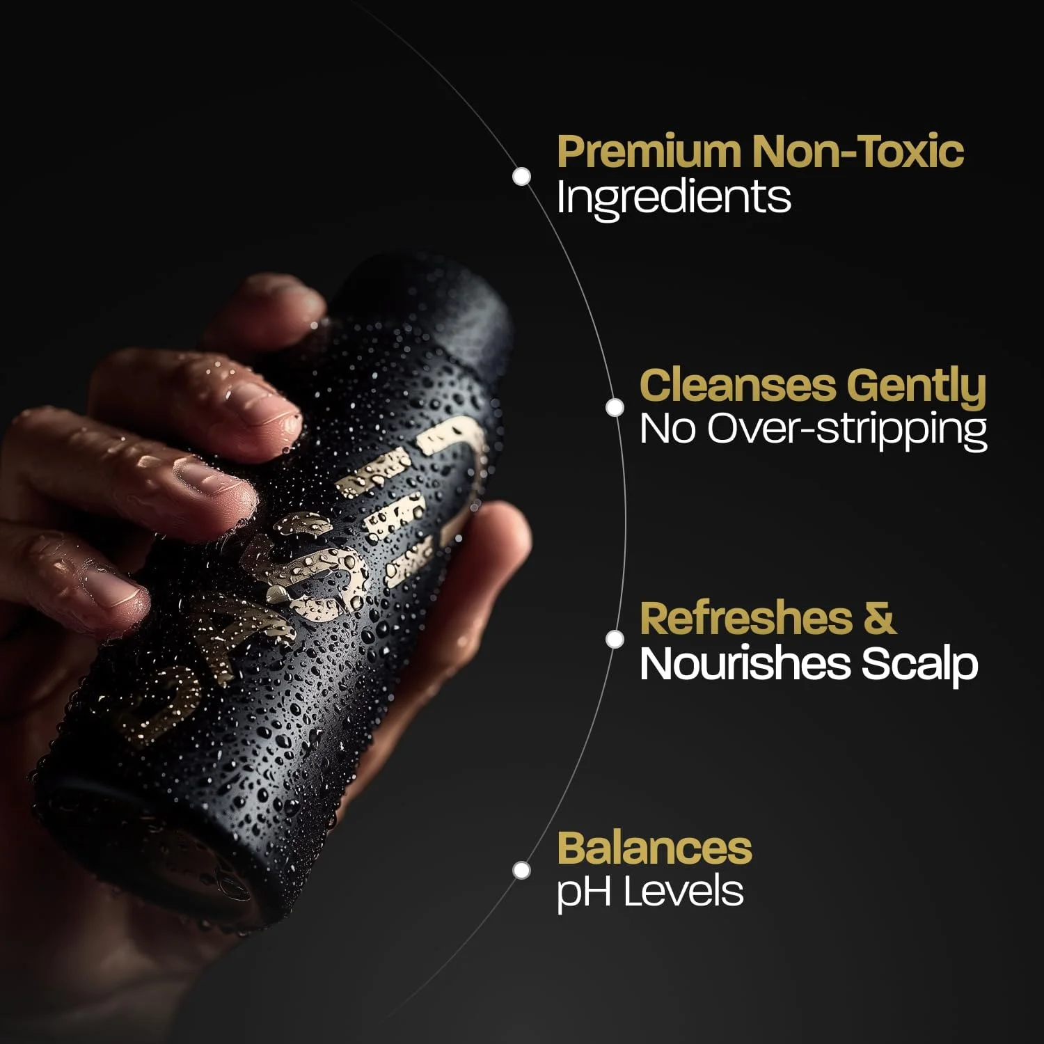 شامپو احیا کننده BASED حاوی آلوئه ورا، روغن نعناع فلفلی و روغن نارگیل، شامپو پاک کننده برای آقایان، بدون سولفات، پارابن یا فتالات، مراقبت با کیفیت موی مردانه، بطری 355 میلی لیتری (بسته 1 عددی)