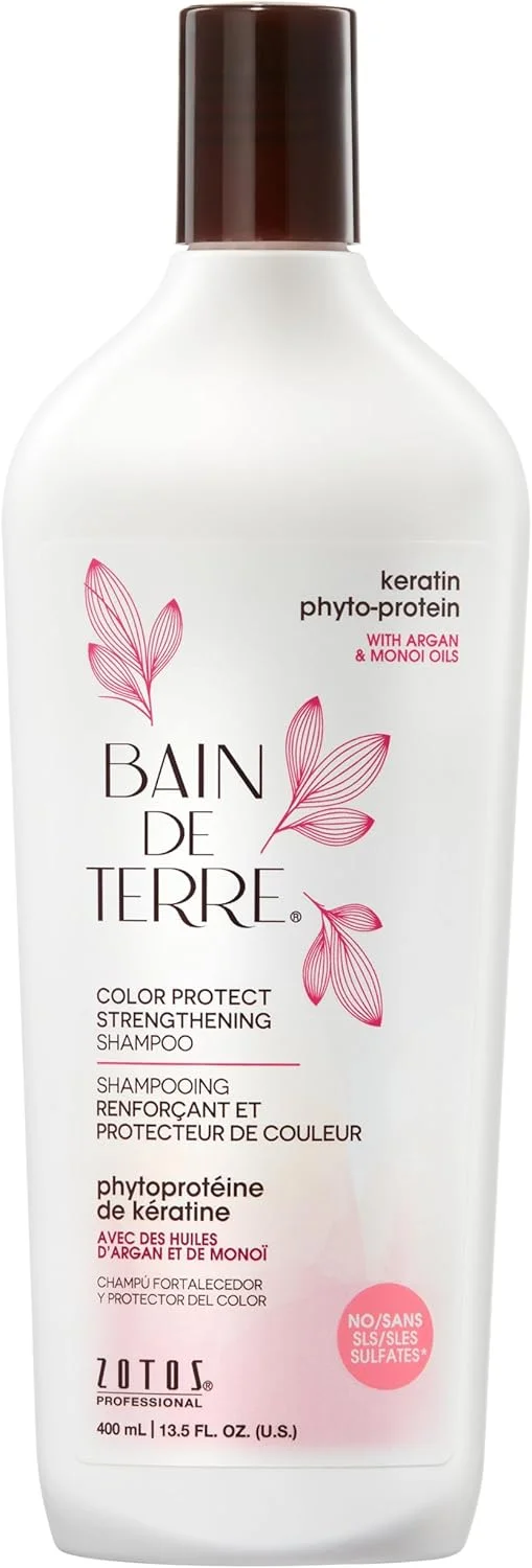 شامپو تقویت کننده بدون سولفات کراتین فیتو پروتئین Bain de Terre مناسب برای آقایان و بانوان 400 میلی لیتر