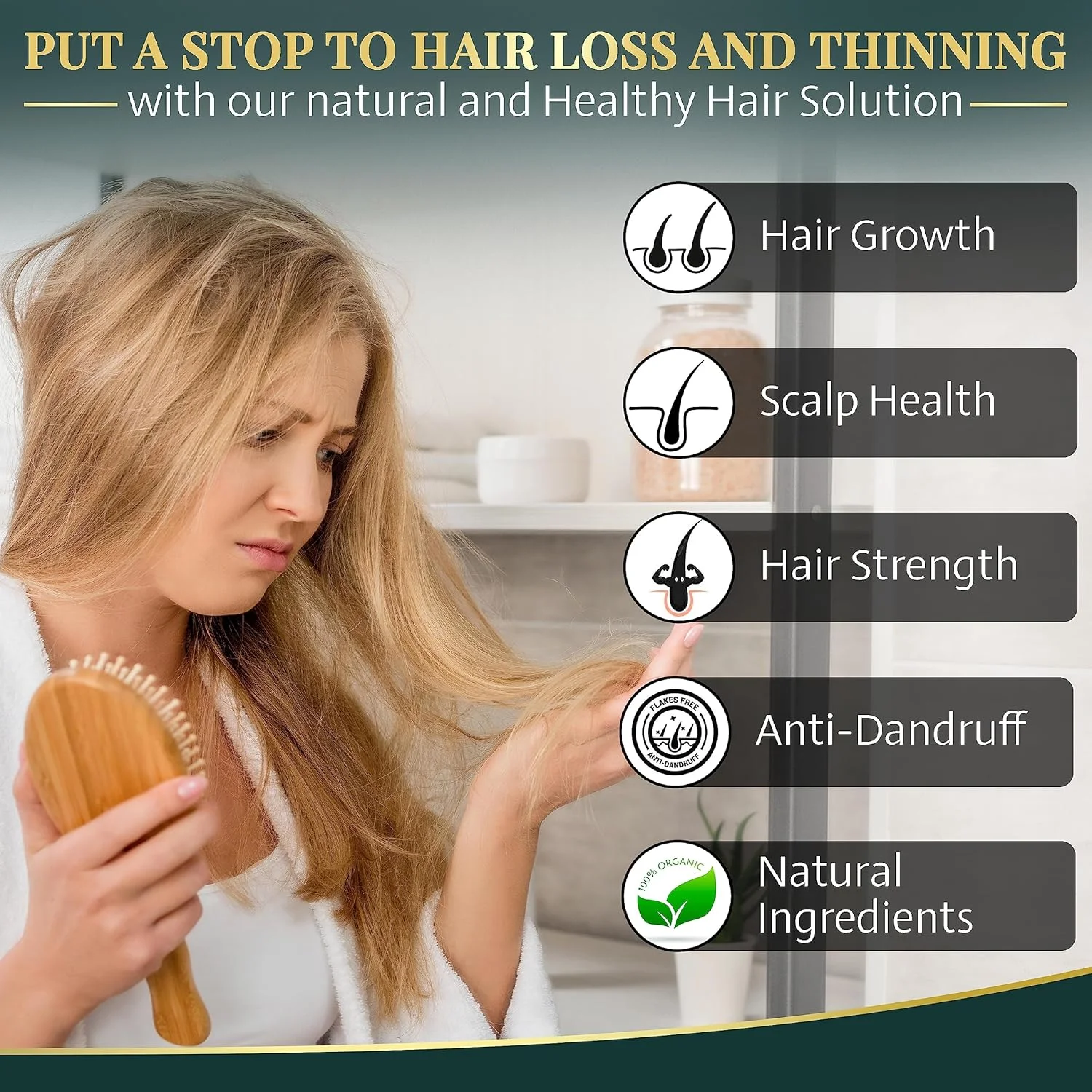 شامپو حاوی گِل سیاه طبیعی دریای مُرده AROMA - بدون سولفات، تقویت کننده رشد مجدد و جلوگیری از ریزش مو، تقویت کننده ریشه، مبارزه با شوره سر، مرطوب کننده برای موهای نازک و آسیب دیده، 562 میلی لیتر شامپو حاوی گِل سیاه طبیعی دریای مُرده AROMA - بدون سولفات، تقویت کننده رشد مجدد و جلوگیری از ریزش مو، تقویت کننده ریشه، مبارزه با شوره سر، مرطوب کننده برای موهای نازک و آسیب دیده، 562 میلی لیتر