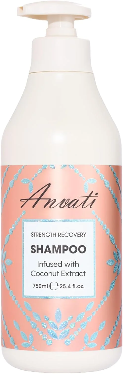 شامپو نارگیل ترمیم کننده و تقویت کننده آنواتی - شامپو ترمیم کننده طبیعی مو برای موهای خشک و آسیب دیده - شامپو مرطوب کننده 100% ارگانیک برای انواع مو - 750 میلی لیتر