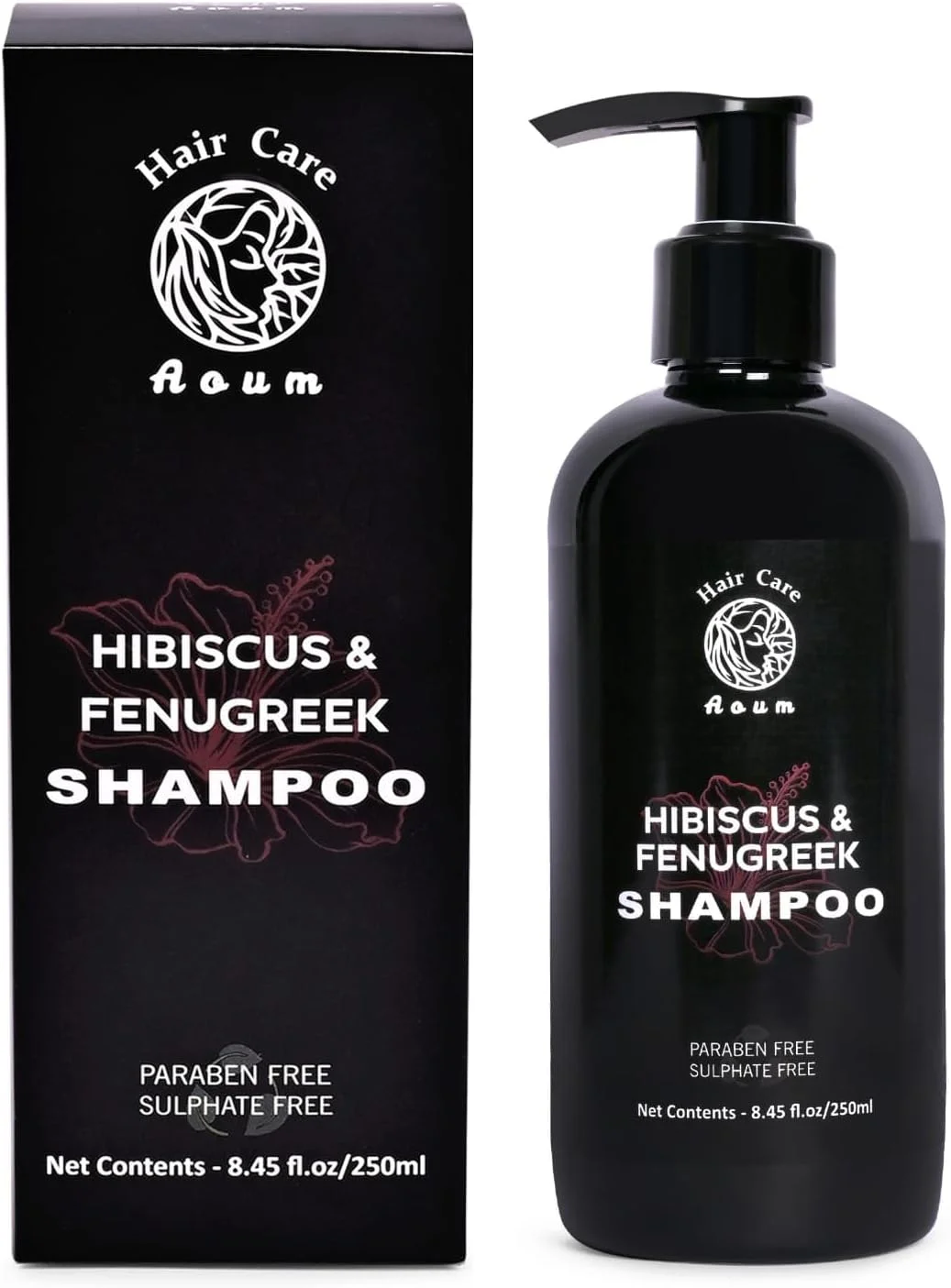 شامپو گل ختمی و شنبلیله AOUM - بدون پارابن | طبیعی و ارگانیک | کمک به کنترل ریزش مو، تقویت رشد مو | ترمیم موهای آسیب دیده 250 میلی لیتر