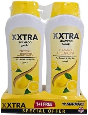 شامپو لیمو XXTRA Fresh، ۴۰۰ میلی لیتر، بسته دوتایی، برای موهای صاف و ابریشمی
