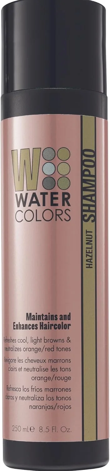 شامپو بدون سولفات رنگساژ مو آبرنگی، حفظ و تقویت کننده رنگ مو (همراه با شانه دم باریک فلزی براق) شامپو نگهدارنده رنگ مو آبرنگی (فندقی - 250 میل)