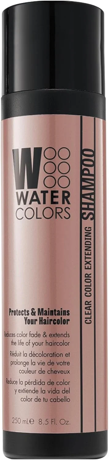 شامپو بدون سولفات تثبیت کننده و تقویت کننده رنگ مو Watercolors، حفظ و افزایش رنگ مو (Clear - افزایش دهنده رنگ) - 250 میل