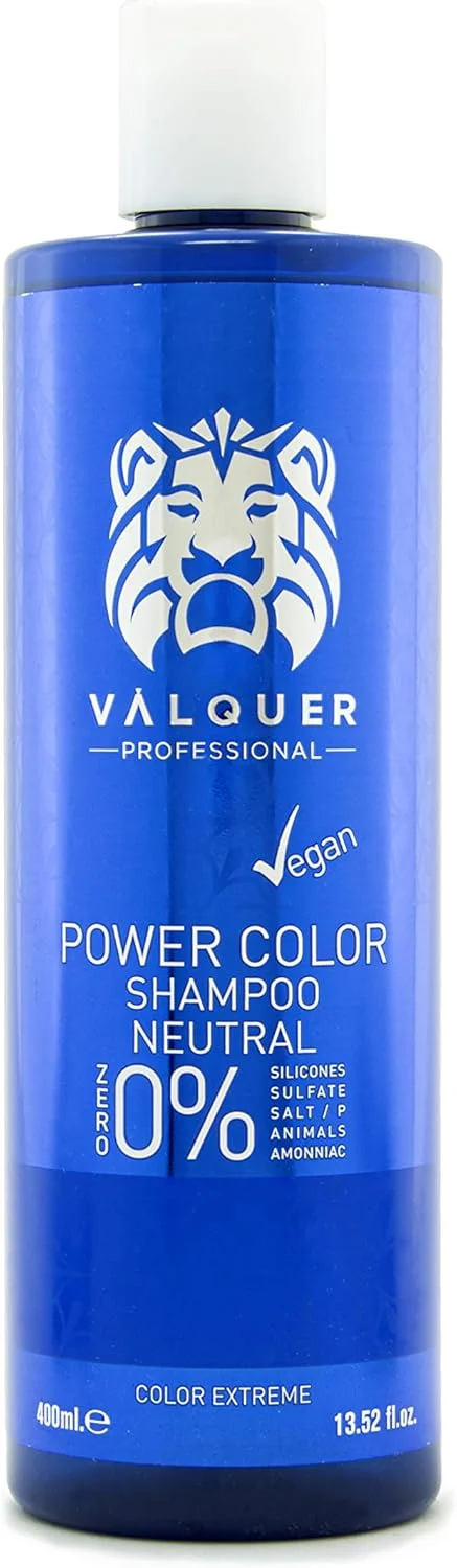 شامپو حرفه ای والکر پاور کالر مناسب موهای رنگ شده، وگان و بدون سولفات (خنثی) تقویت کننده رنگ مو - 400 میلی لیتر