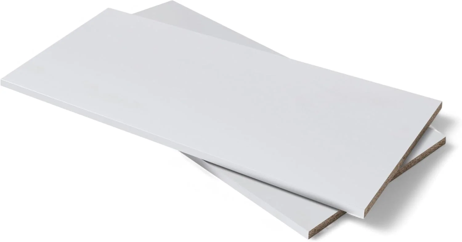 ست دو عددی طبقه کمد لباس سفید Stella Trading مناسب برای کمد درب گردان KEVO، ابعاد 87.7 x 1.5 x 45 سانتی متر (عرض x ارتفاع x عمق)