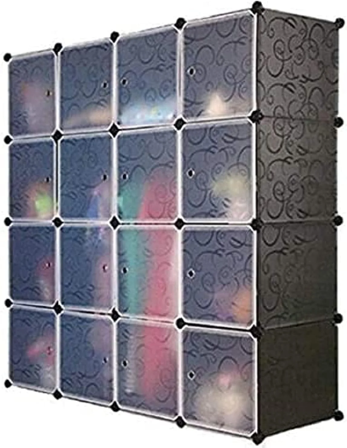 کمد لباس 16 محفظه ای (مشکی)