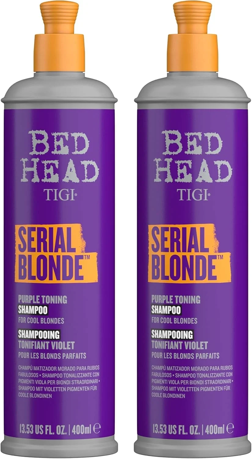 شامپو ضد زردی موهای رنگ شده تیگی بد هد سری بلوند، شامپو بدون سولفات، 400 میلی لیتر، بسته 2 عددی