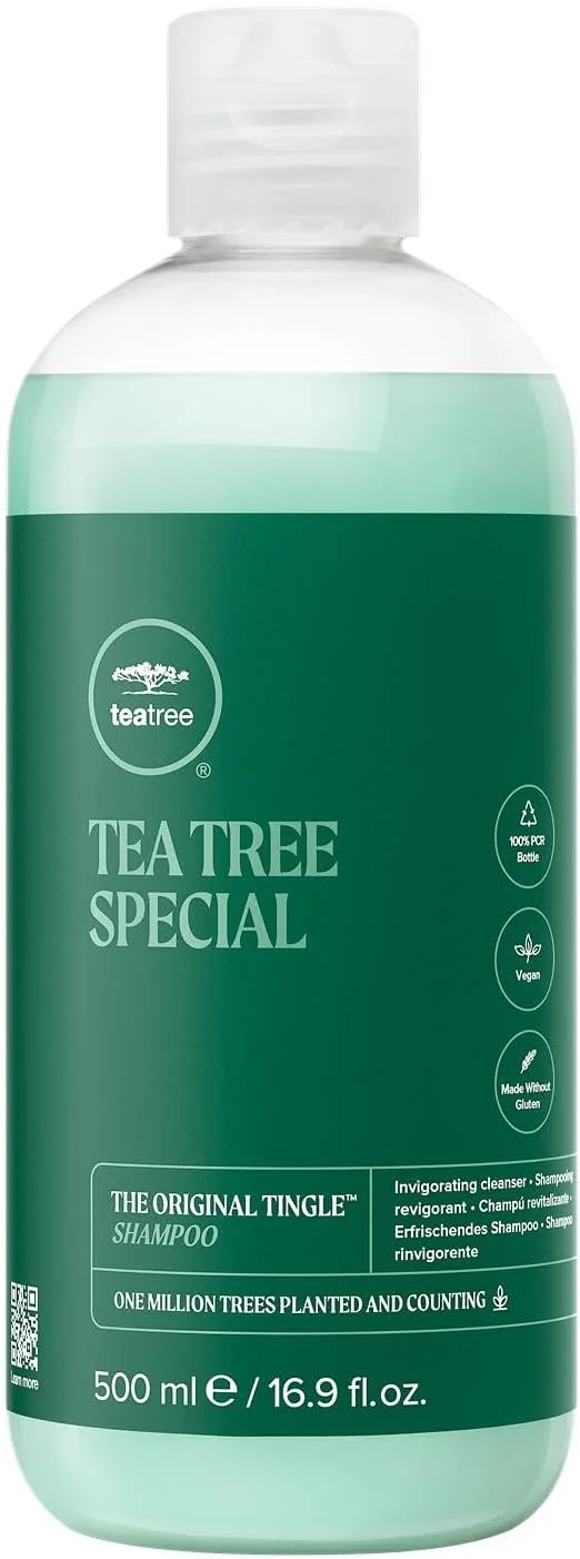 شامپو ویژه درخت چای، پاک کننده عمیق، طراوت بخش پوست سر، مناسب برای انواع مو، به ویژه موهای چرب، 500 میلی لیتر