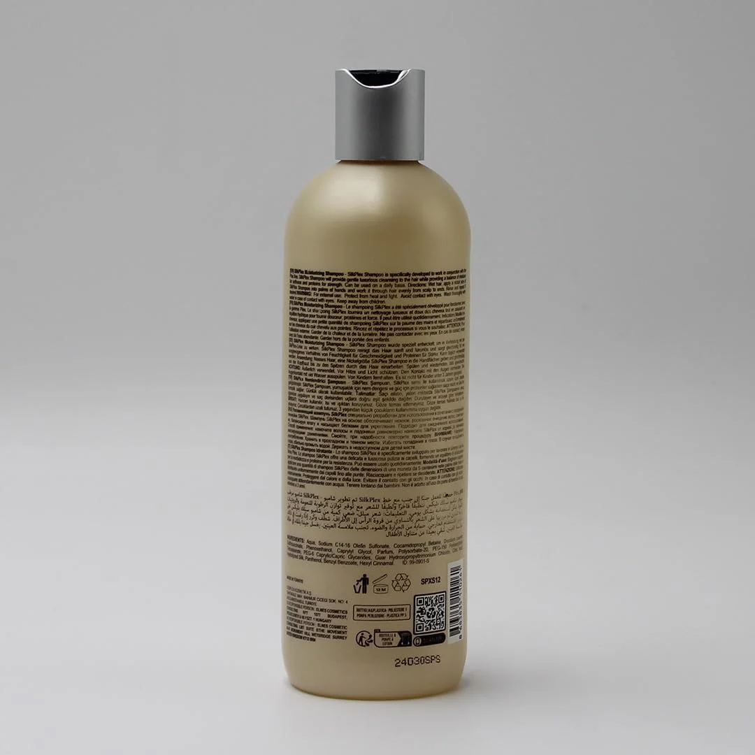 شامپو سیلک پلکس - درخشندگی و نرمی ابریشمی برای انواع مو - غنی شده با پروتئین ابریشم و 17 آمینو اسید - آبرسان، شفاف کننده، مراقبت از موهای رنگ شده - 380 میلی لیتر