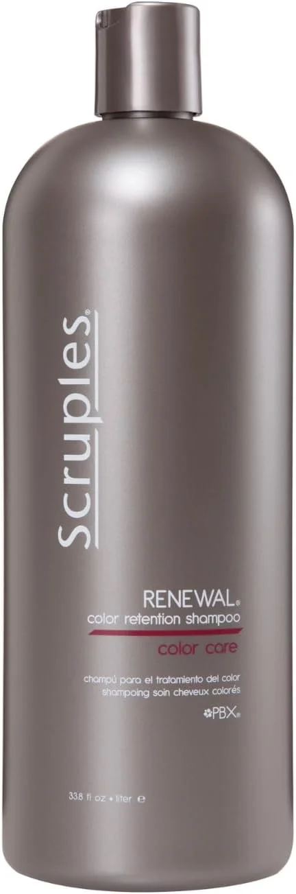 شامپو تثبیت کننده رنگ مو اسکروپلز رینیوال - مناسب موهای رنگ شده - جلوگیری از محو شدن رنگ مو - برای آقایان و بانوان با هر رنگ مو