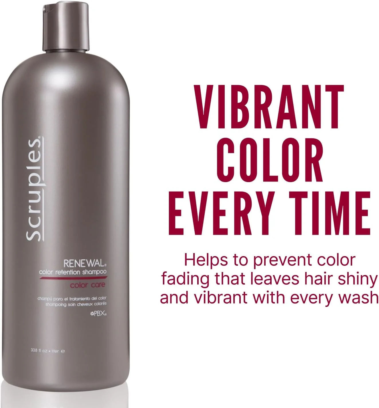 شامپو تثبیت کننده رنگ مو اسکروپلز رینیوال - مناسب موهای رنگ شده - جلوگیری از محو شدن رنگ مو - برای آقایان و بانوان با هر رنگ مو