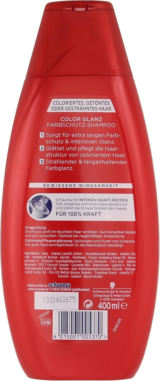 شامپو Schauma Colour Shine (۴ عدد ۴۰۰ میلی لیتر) شامپو Schauma Colour Shine (۴ عدد ۴۰۰ میلی لیتر)