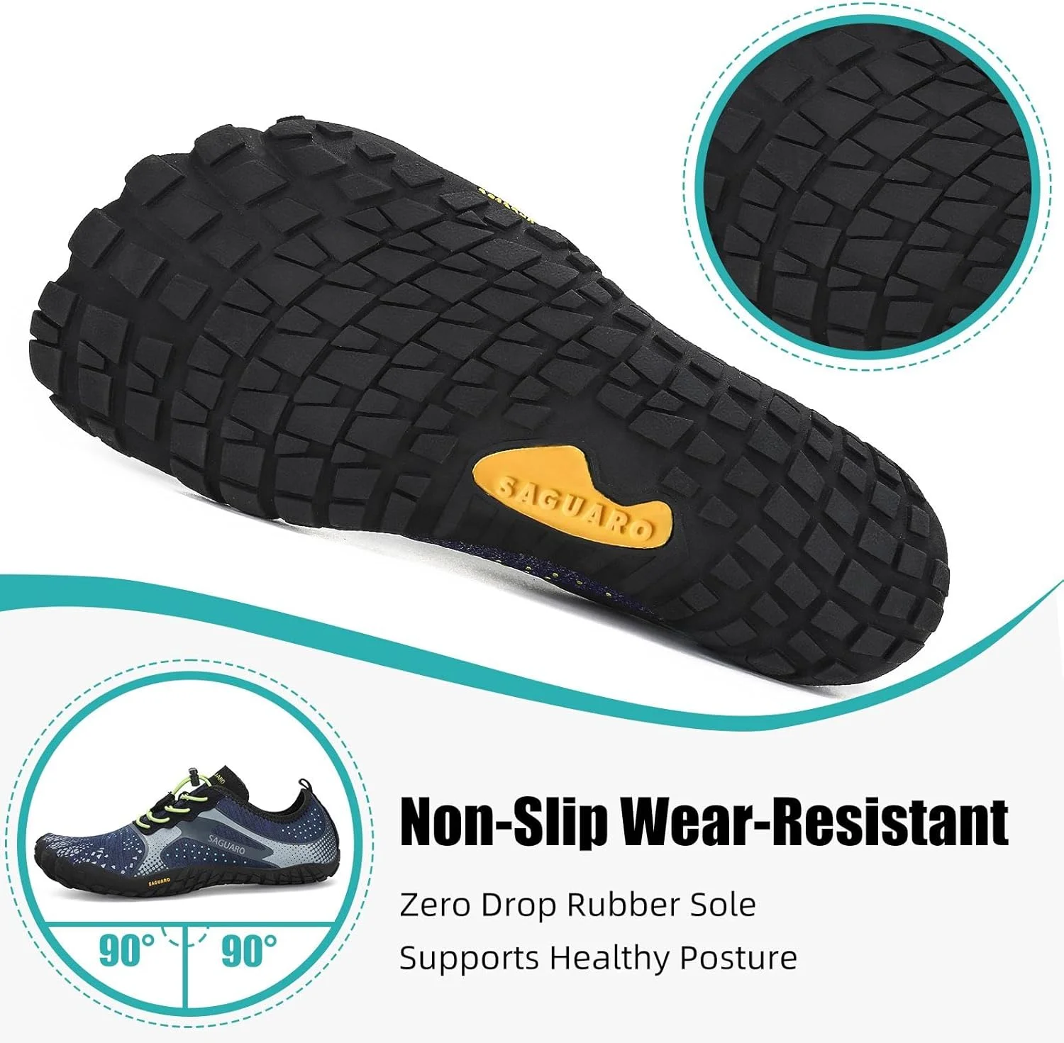 کفش‌های مینیمالیستی زنانه برای دویدن در مسیر، پیاده‌روی | پنجه پهن | مناسب تمرینات بیرون از خانه | زیره بدون شیب