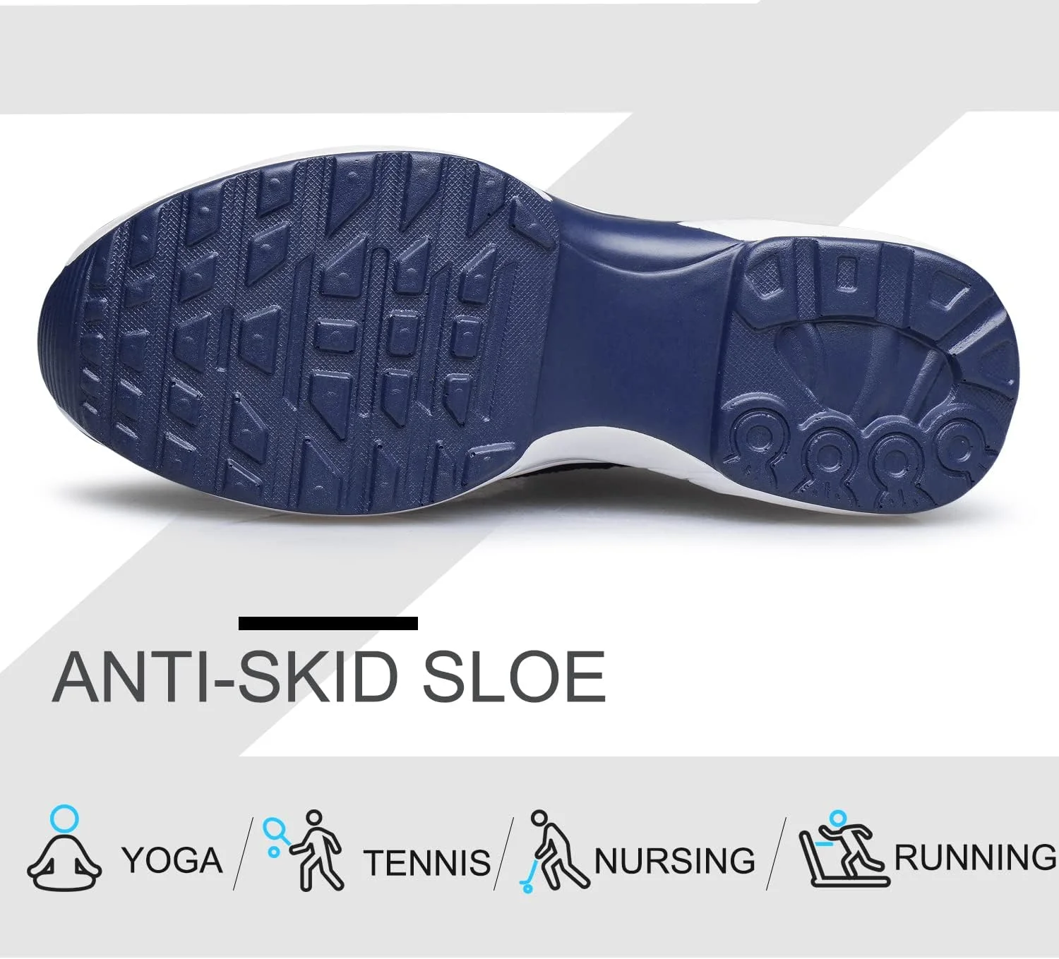 کفش پیاده روی زنانه Raoendis - کفش های کتانی جورابی روزمره و غیر رسمی، کفش های کار پرستاری راحت و بدون بند کفش پیاده روی زنانه Raoendis - کفش های کتانی جورابی روزمره و غیر رسمی، کفش های کار پرستاری راحت و بدون بند