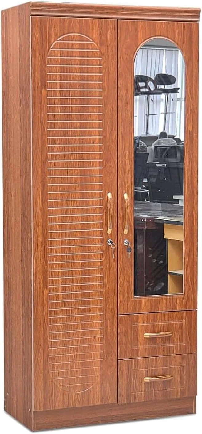 کابینت کمد لباس چوبی دو درب SULSHA، چوب مهندسی شده، مدرن، شیک و بادوام