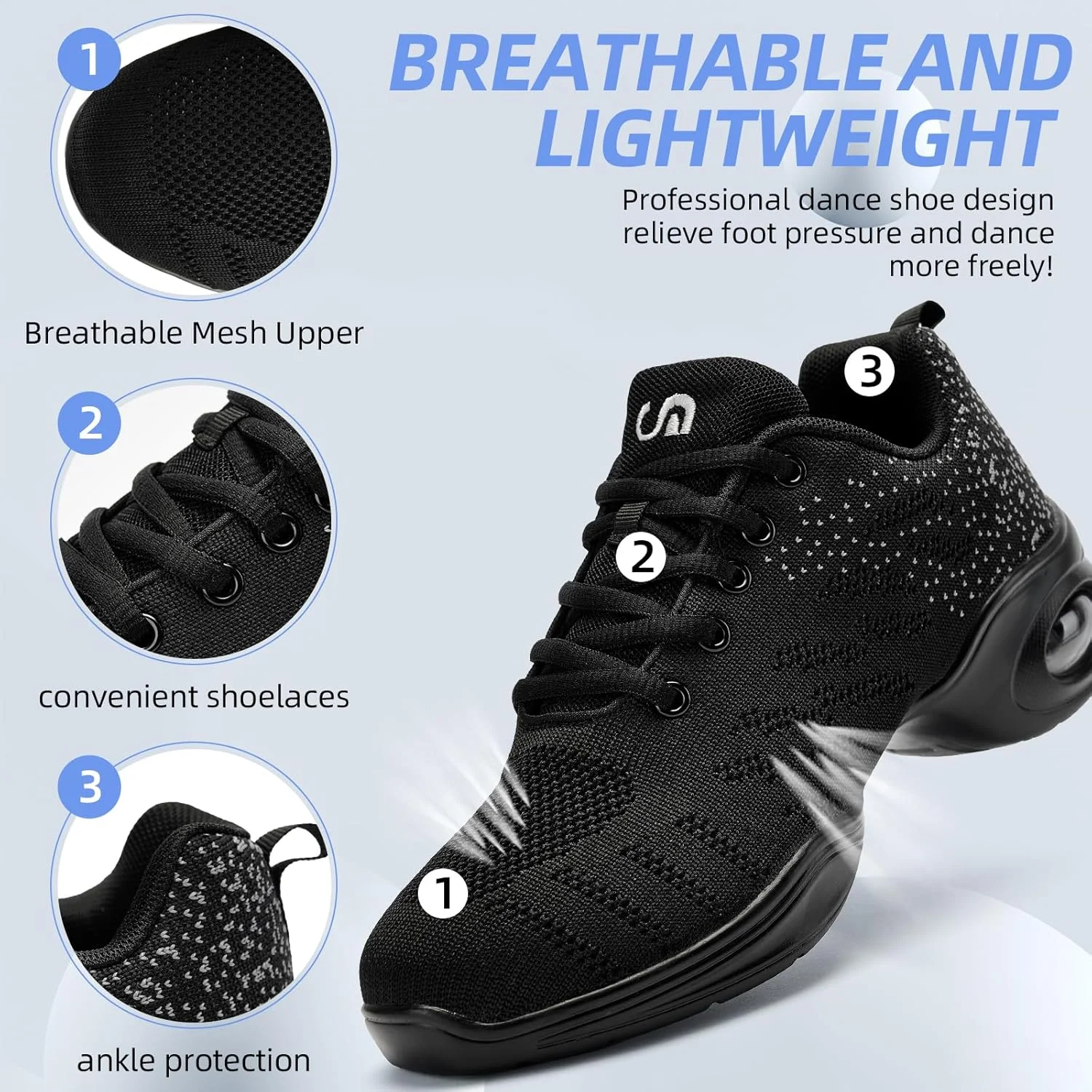 کفش جاز زنانه PPQ، کفشهای کتانی بنددار، کفش رقص مدرن، کفش رقص پیادهروی پلتفرم بالشتک هوا کفش جاز زنانه PPQ، کفشهای کتانی بنددار، کفش رقص مدرن، کفش رقص پیادهروی پلتفرم بالشتک هوا