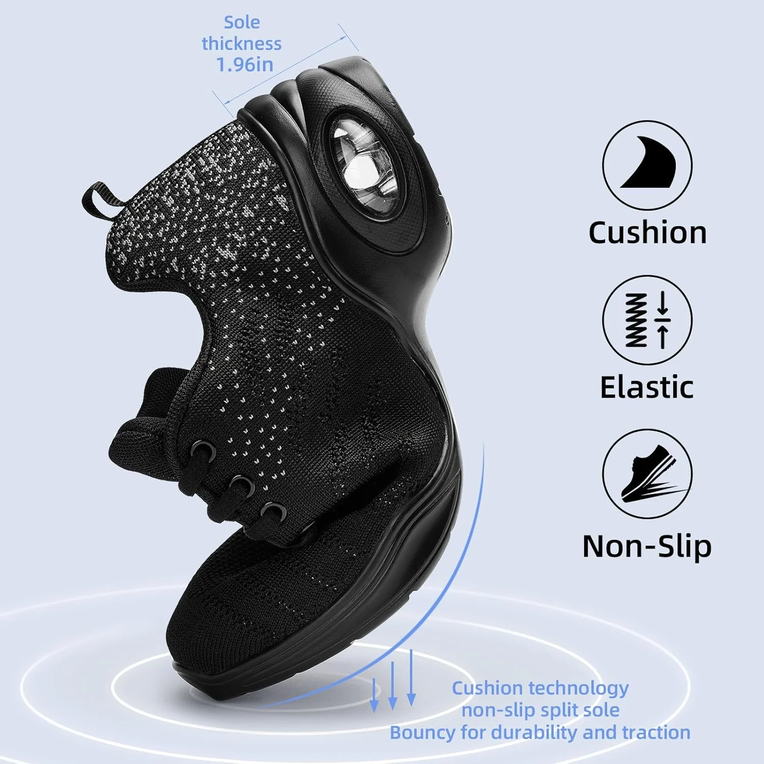 کفش جاز زنانه PPQ، کفشهای کتانی بنددار، کفش رقص مدرن، کفش رقص پیادهروی پلتفرم بالشتک هوا کفش جاز زنانه PPQ، کفشهای کتانی بنددار، کفش رقص مدرن، کفش رقص پیادهروی پلتفرم بالشتک هوا