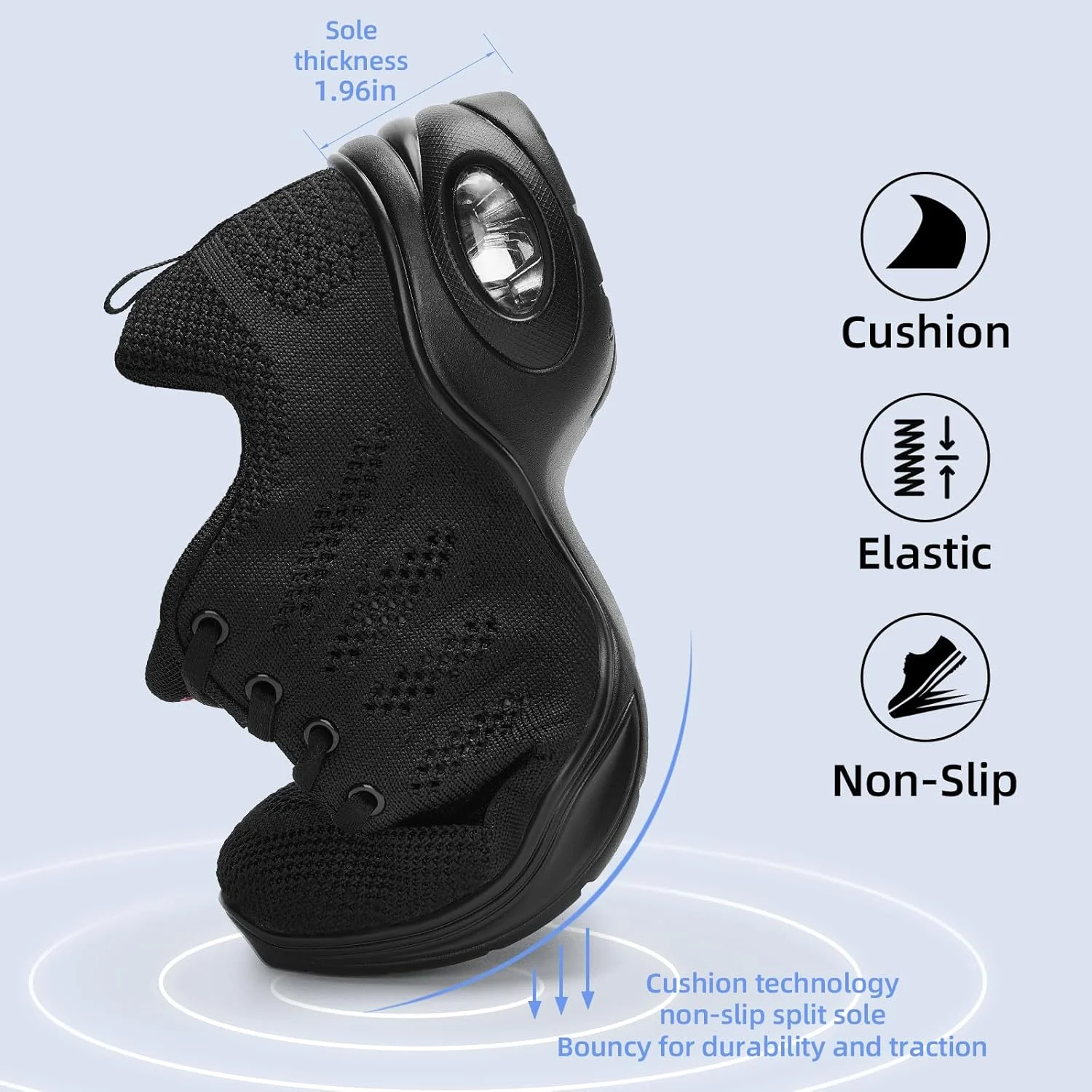 کفش رقص زنانه PPQ، کفش جاز زنانه، کفش ورزشی رقص زنانه، تنفس پذیر، دارای زیره جداگانه با بالشتک هوا، مناسب رقص، پیاده روی و ورزش کفش رقص زنانه PPQ، کفش جاز زنانه، کفش ورزشی رقص زنانه، تنفس پذیر، دارای زیره جداگانه با بالشتک هوا، مناسب رقص، پیاده روی و ورزش