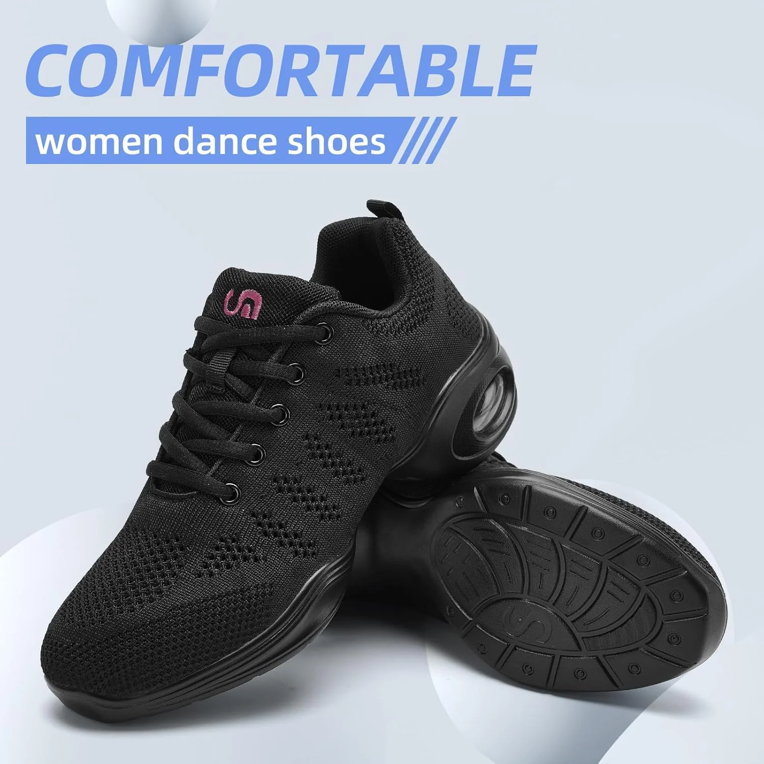 کفش رقص زنانه PPQ، کفش جاز زنانه، کفش ورزشی رقص زنانه، تنفس پذیر، دارای زیره جداگانه با بالشتک هوا، مناسب رقص، پیاده روی و ورزش کفش رقص زنانه PPQ، کفش جاز زنانه، کفش ورزشی رقص زنانه، تنفس پذیر، دارای زیره جداگانه با بالشتک هوا، مناسب رقص، پیاده روی و ورزش