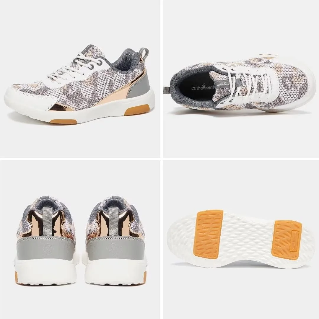 کفش پیاده روی زنانه ارتوکامفورت با پشتیبانی از قوس پا، کفش کتانی شیک و راحت برای پلانتار فاسیایتیس، کفش های غیر رسمی برای تسکین درد پاشنه و پا کفش پیاده روی زنانه ارتوکامفورت با پشتیبانی از قوس پا، کفش کتانی شیک و راحت برای پلانتار فاسیایتیس، کفش های غیر رسمی برای تسکین درد پاشنه و پا