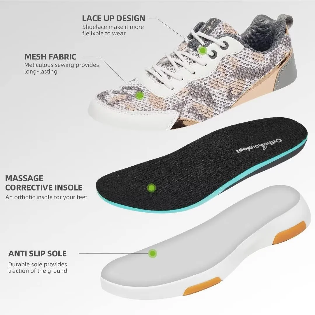 کفش پیاده روی زنانه ارتوکامفورت با پشتیبانی از قوس پا، کفش کتانی شیک و راحت برای پلانتار فاسیایتیس، کفش های غیر رسمی برای تسکین درد پاشنه و پا کفش پیاده روی زنانه ارتوکامفورت با پشتیبانی از قوس پا، کفش کتانی شیک و راحت برای پلانتار فاسیایتیس، کفش های غیر رسمی برای تسکین درد پاشنه و پا