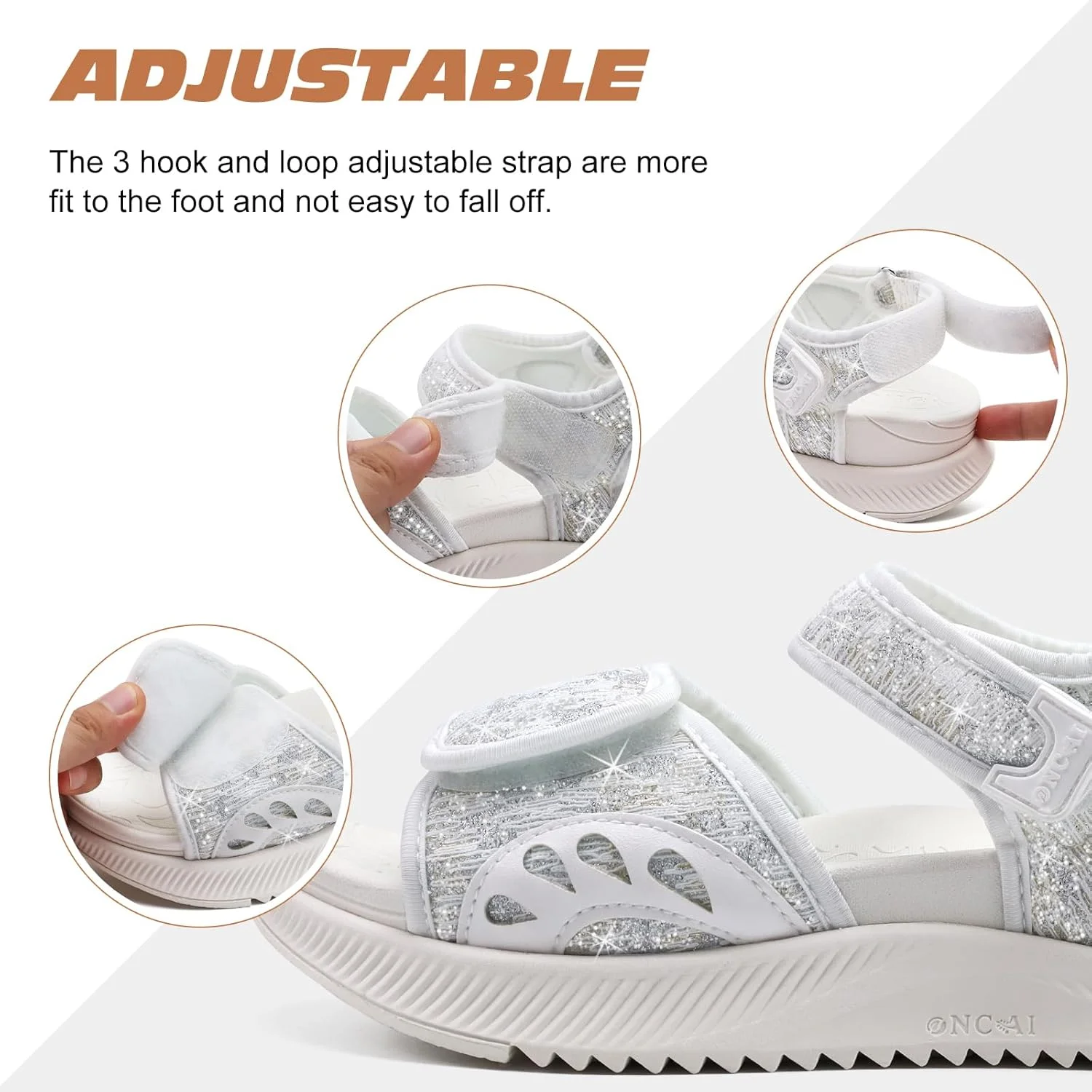 صندل پیاده روی زنانه ONCAI، صندل های پیاده روی با پشتیبانی از قوس پا با کفی طبی مناسب برای پلانتار فاسیایتی، صندل های پلتفرم ورزشی آبی زنانه با 3 بند قابل تنظیم (سایز آمریکا 6-12)، اکلیلی صندل پیاده روی زنانه ONCAI، صندل های پیاده روی با پشتیبانی از قوس پا با کفی طبی مناسب برای پلانتار فاسیایتی، صندل های پلتفرم ورزشی آبی زنانه با 3 بند قابل تنظیم (سایز آمریکا 6-12)، اکلیلی