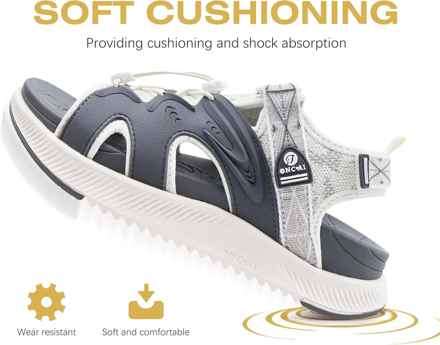 صندل پیاده روی زنانه ONCAI، صندل های ورزشی و پیاده روی با پشتیبانی از قوس پا، کفی طبی مناسب فضای باز برای پلانتار فاسیایتی، صندل زنانه با بند قابل تنظیم (سایز 6-12 آمریکا) صندل پیاده روی زنانه ONCAI، صندل های ورزشی و پیاده روی با پشتیبانی از قوس پا، کفی طبی مناسب فضای باز برای پلانتار فاسیایتی، صندل زنانه با بند قابل تنظیم (سایز 6-12 آمریکا)