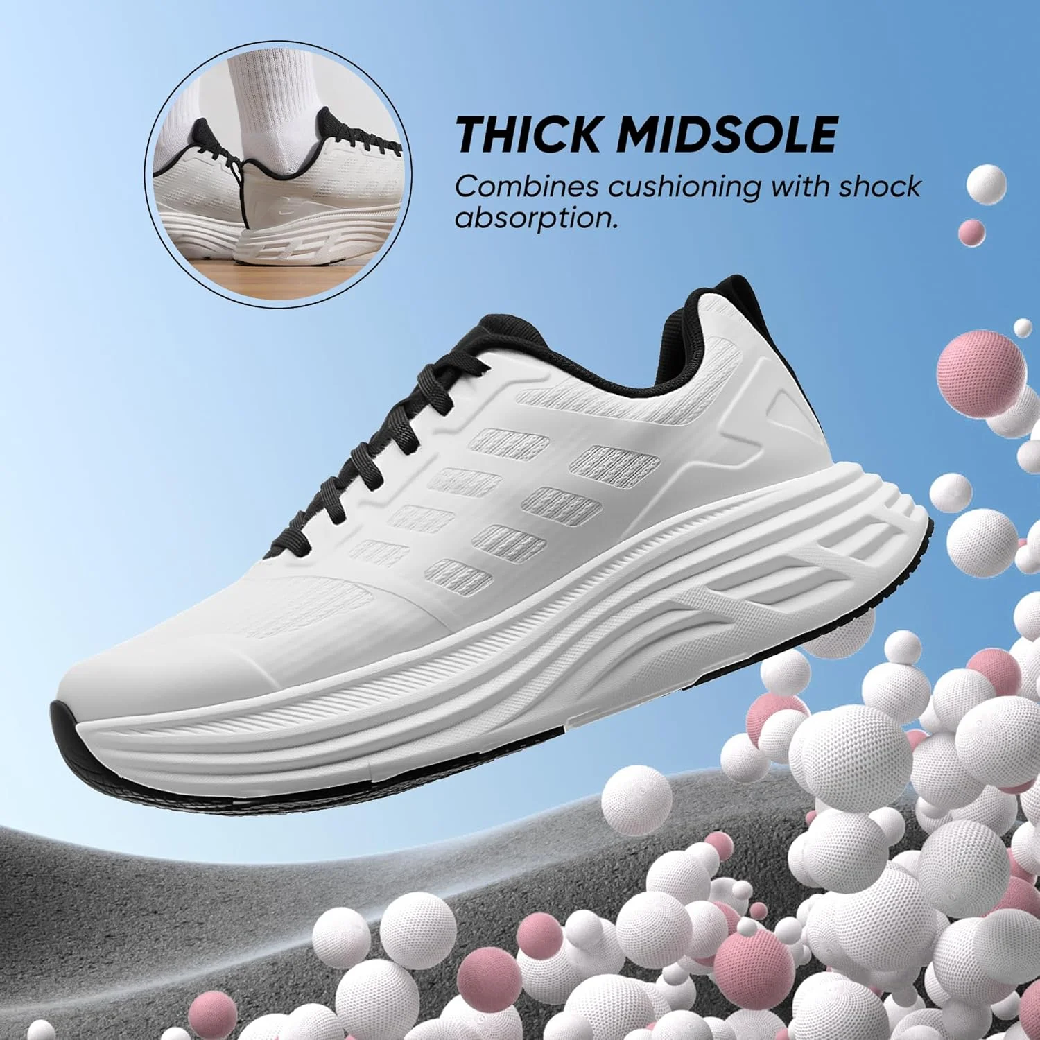 کفش پیاده روی زنانه نورتایو 8، سبک و بدون لغزش، سایز 38، سفید، SNWS245W کفش پیاده روی زنانه نورتایو 8، سبک و بدون لغزش، سایز 38، سفید، SNWS245W